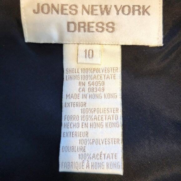 Jones New York Maxi Dress Women's 10 Black Embroidered Beaded Dark Romantic Y2K - Picture 3 of 7
